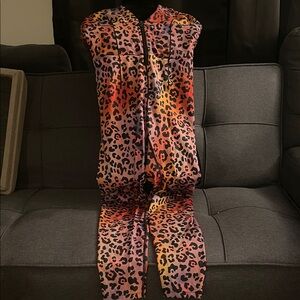 Savage X Fenty Multicolor Leopard Print Jumpsuit